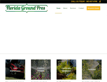 Tablet Screenshot of floridagroundpros.com